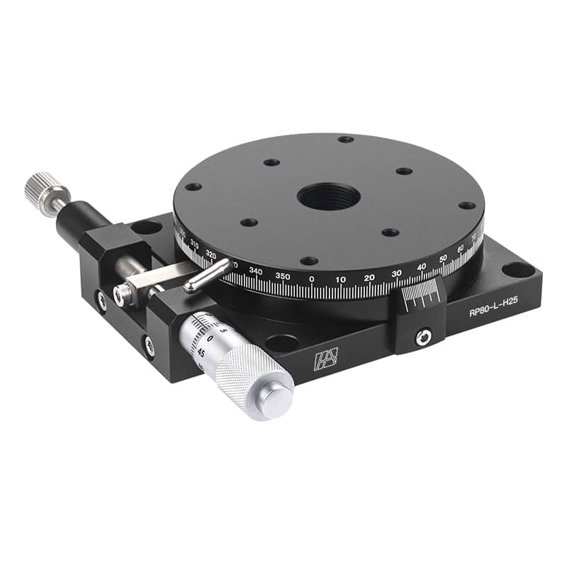 80mm Precision Aluminum Alloy Optical Manual Rotary Stage