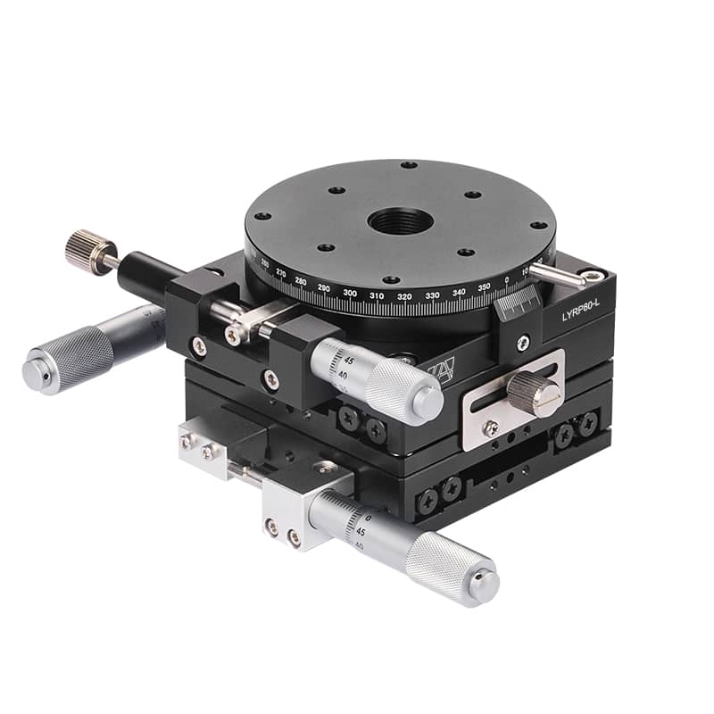 High-Precision Aluminum Alloy Manual XYR-Axis Stage 80mm