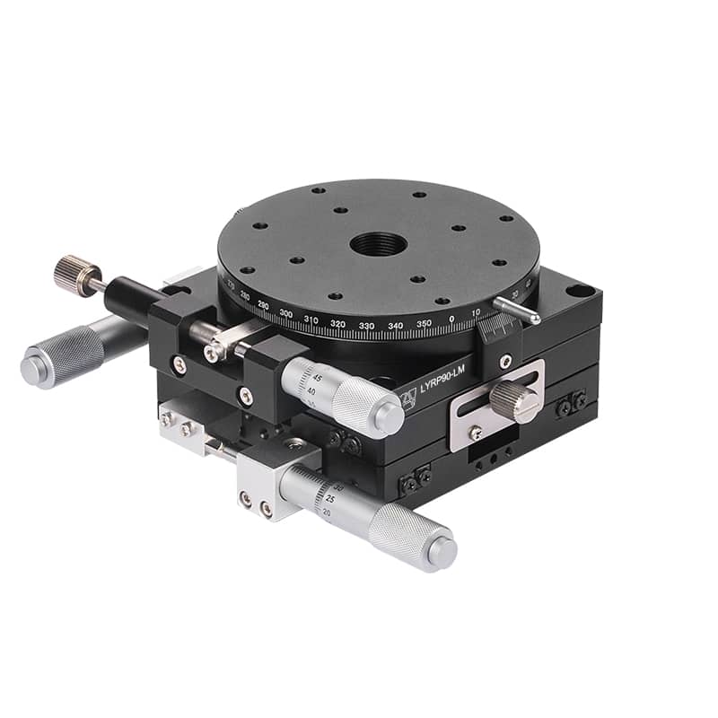High-Precision Aluminum Alloy Manual XYR-Axis Stage 90mm
