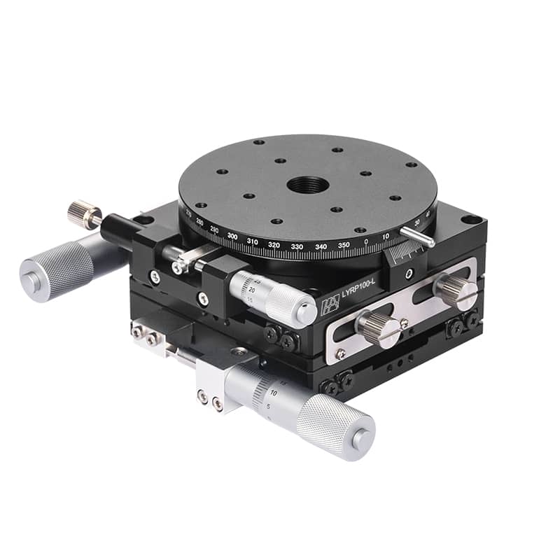 High-Precision Aluminum Alloy Manual XYR-Axis Stage 100mm