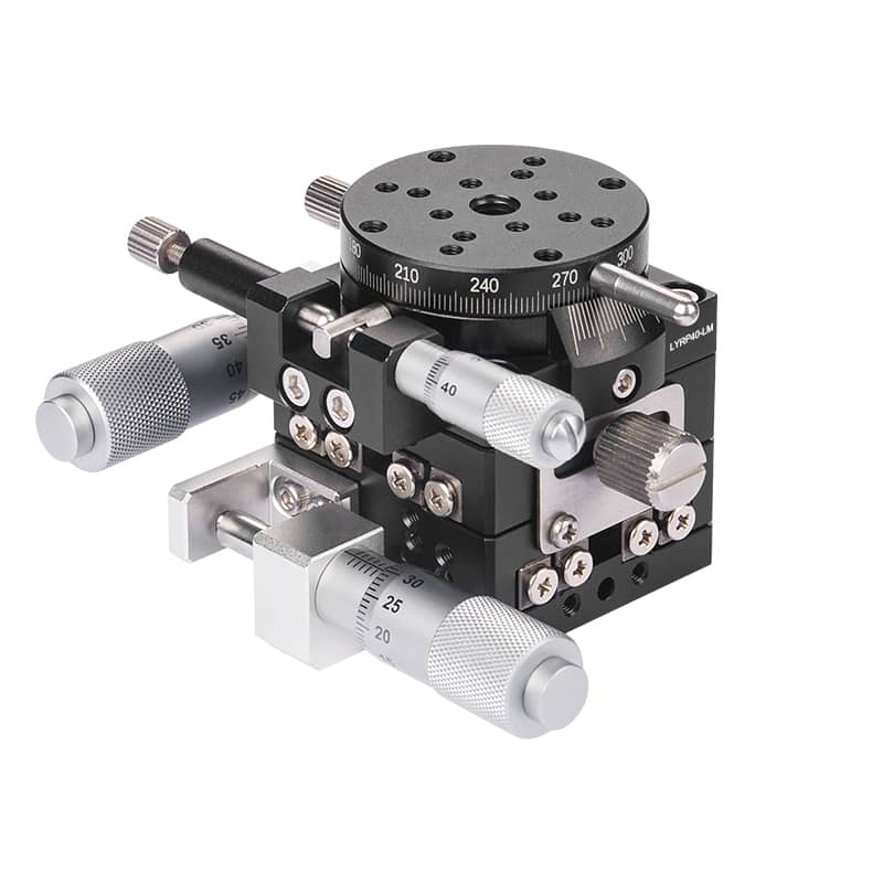 High-Precision Aluminum Alloy Manual XYR-Axis Stage 40mm