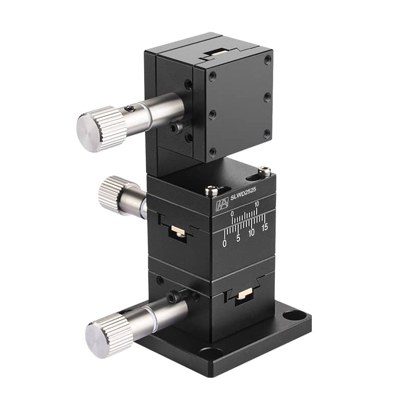 Aluminum Alloy Manual XYZ-Axis Dovetail Groove Stage 25mm