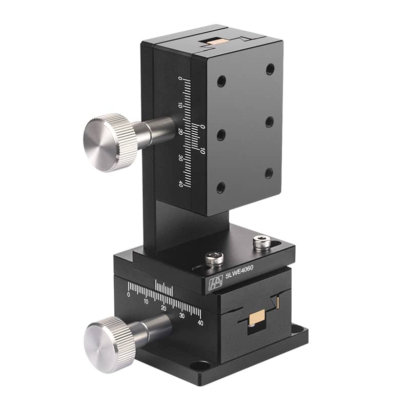 Aluminum Alloy Manual XZ-axis Dovetail Groove Stage 60mm
