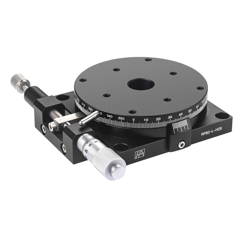80mm Precision Aluminum Alloy Optical Manual Rotary Stage