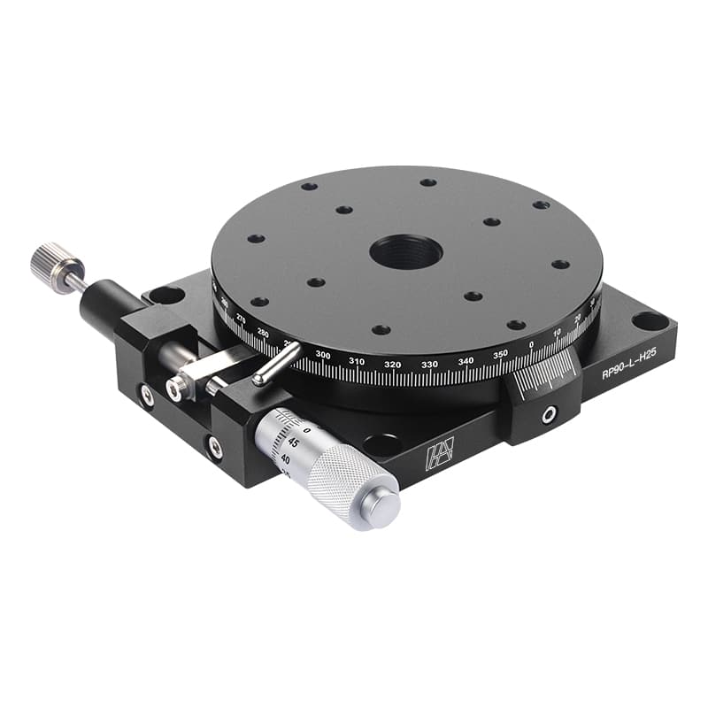 90mm Precision Aluminum Alloy Optical Manual Rotary Stage