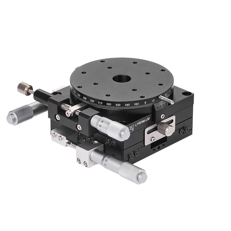 High-Precision Aluminum Alloy Manual XYR-Axis Stage 90mm