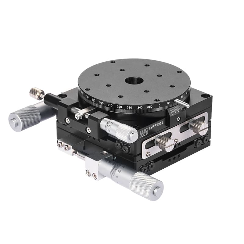 High-Precision Aluminum Alloy Manual XYR-Axis Stage 100mm