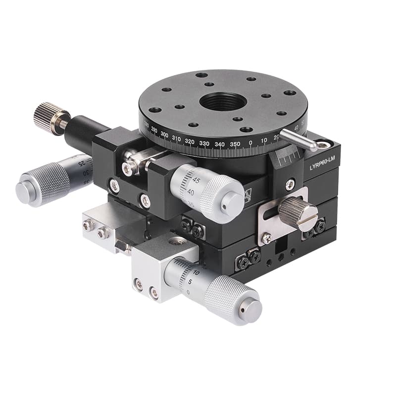 High-Precision Aluminum Alloy Manual XYR-Axis Stage 60mm