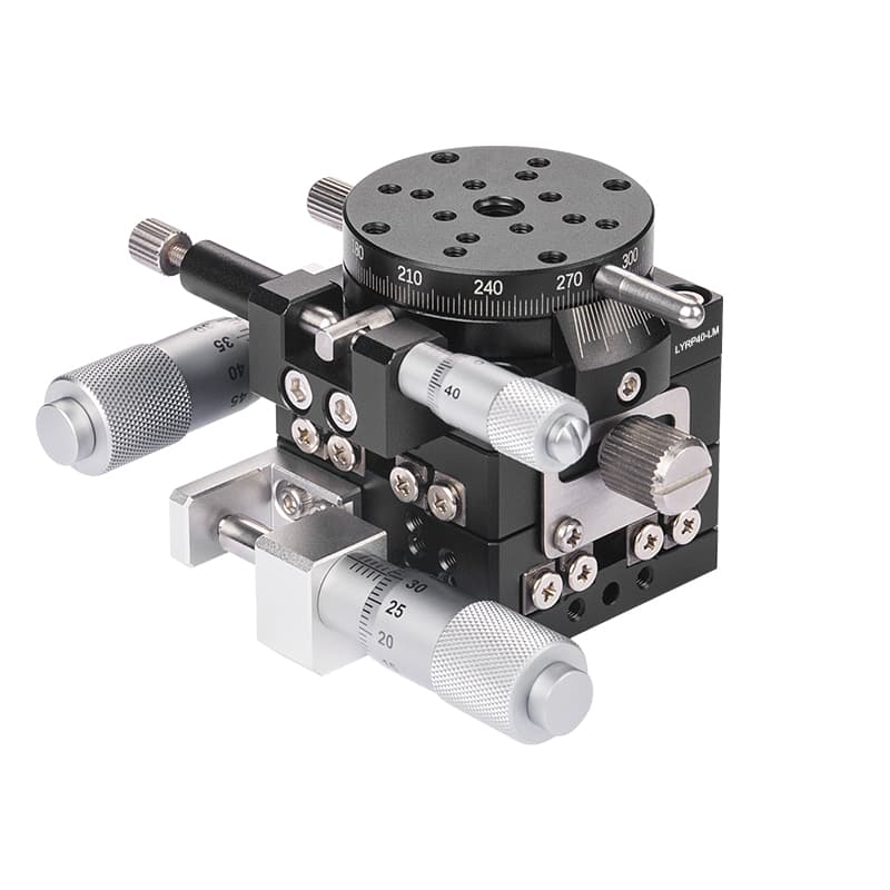 High-Precision Aluminum Alloy Manual XYR-Axis Stage 40mm