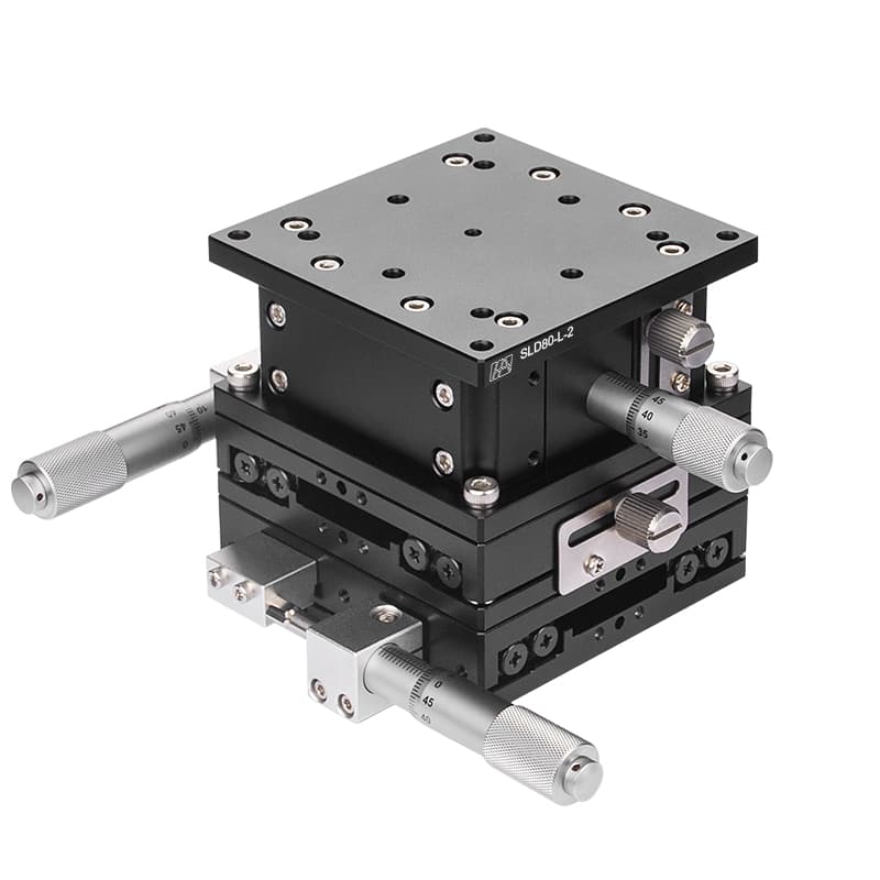 High-Precision Aluminum Alloy Manual XYZ-Axis Stage 80mm