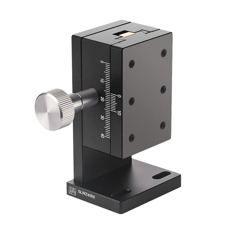 Aluminum Alloy Manual Z-axis Dovetail Groove Stage 60mm
