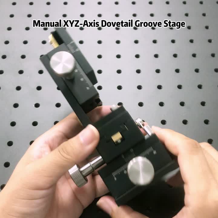 Manual XYZ-Axis Dovetail Groove Stage
