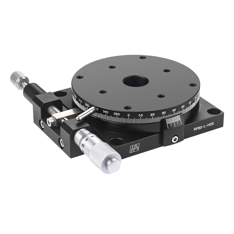 80mm Precision Aluminum Alloy Optical Manual Rotary Stage