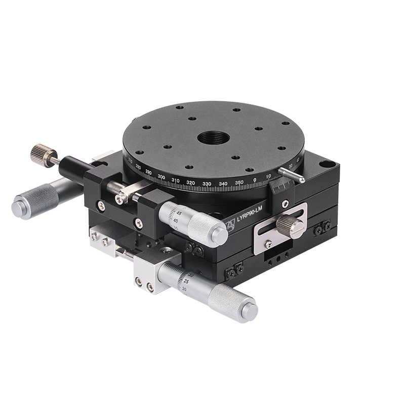 High-Precision Aluminum Alloy Manual XYR-Axis Stage 90mm