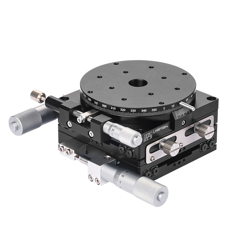 High-Precision Aluminum Alloy Manual XYR-Axis Stage 100mm