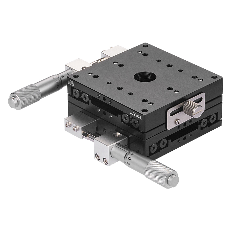 High-Precision Aluminum Alloy Manual XY-Axis Stage 80mm