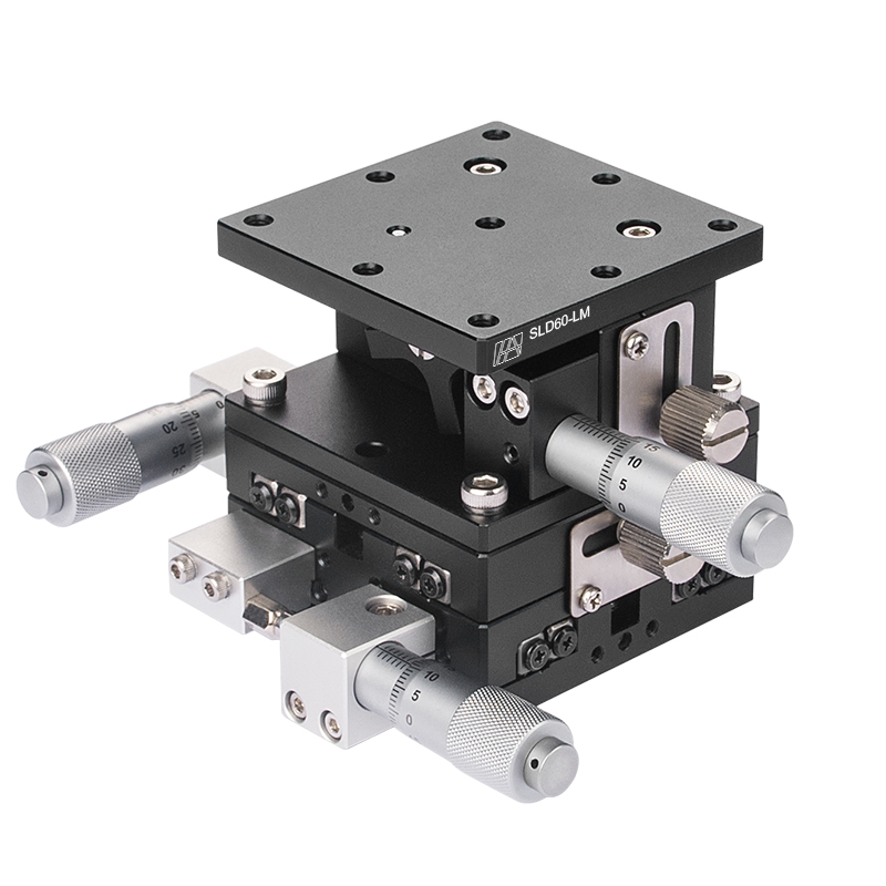 High-Precision Aluminum Alloy Manual XYZ-Axis Stage 60mm
