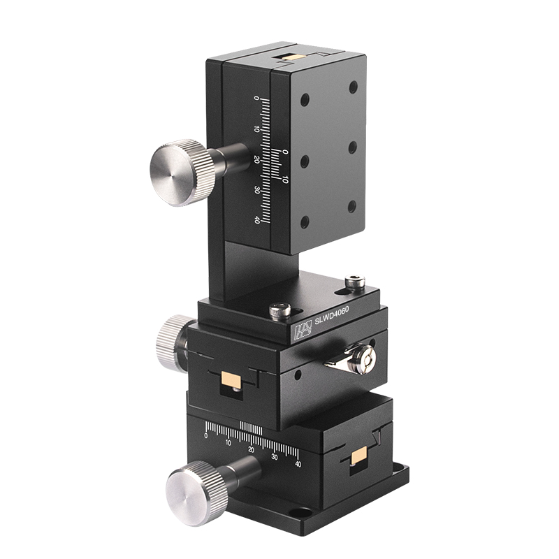 Aluminum Alloy Manual XYZ-Axis Dovetail Groove Stage 60mm