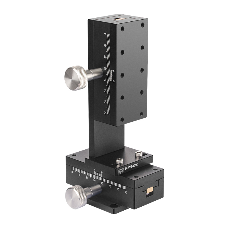 Aluminum Alloy Manual XZ-axis Dovetail Groove Stage 90mm